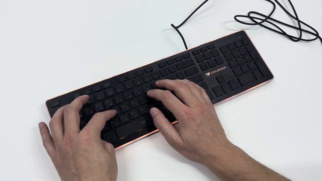 Cougar Vantar звук клавиш во время печати смотреть онлайн