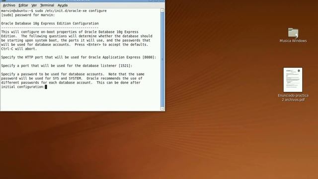 Instalacion Oracle Express Edition 10 g Ubuntu смотреть онлайн