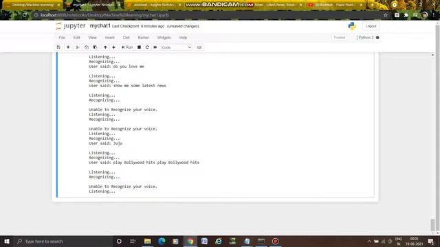 Voice enabled chatbot using python &machine learning смотреть онлайн