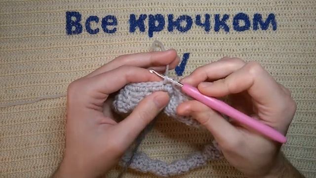 Мужской шарф снуд крючком Crochet snood scarf Все крючком TV смотреть онлайн