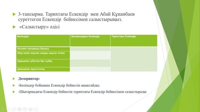 "Ескендір" поэмасындағы кейіпкерлер жүйесі, Куспанова Г. смотреть онлайн