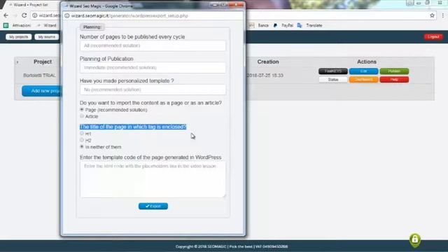 Курс SEO WordPress урок 23 Генерация проекта смотреть онлайн