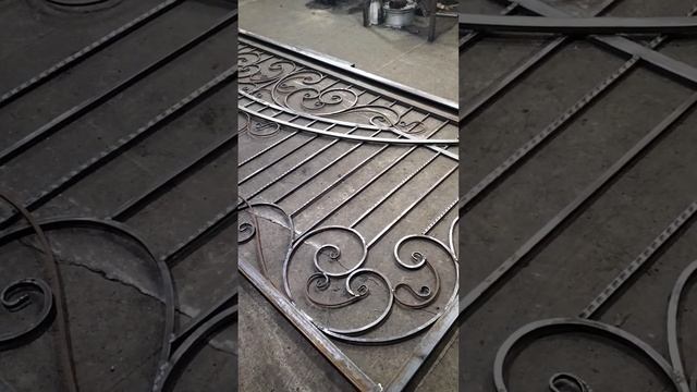 Откатные ворота своими руками. холодная ковка. смотреть онлайн