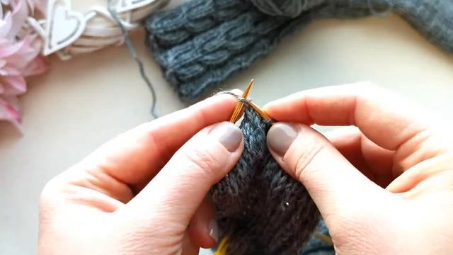 КАК СВЯЗАТЬ НОСКИ | НОСКИ МУЖСКИЕ СПИЦАМИ С КОСАМИ | ПОДРОБНЫЙ МК, Ч.2