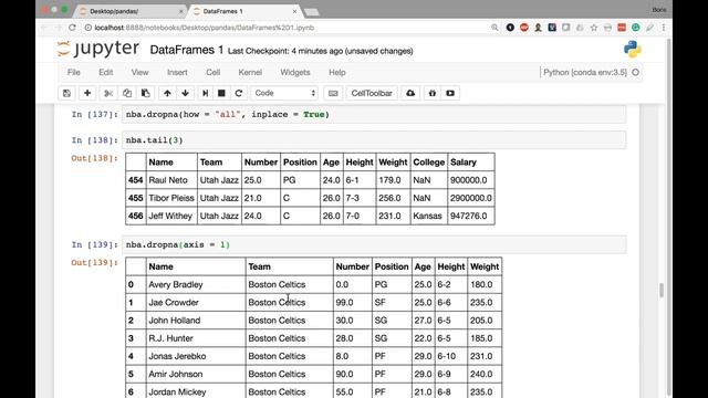 [9] DataFrames I - Drop Rows with Null Values смотреть онлайн