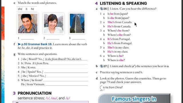 Learn English Speaking - Where are you from? (verb be; he, she, it, countries) смотреть онлайн