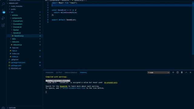 22-Redux Tutorial || Create the savedList reducers смотреть онлайн