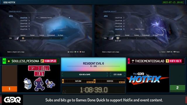 Stars Vs Umbrella - Resident Evil Relay - GDQ Hotfix Speedruns