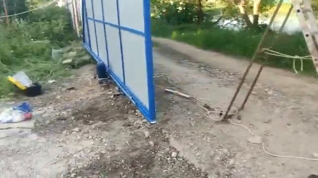 Монтаж откатных ворот с мотором BFT смотреть онлайн