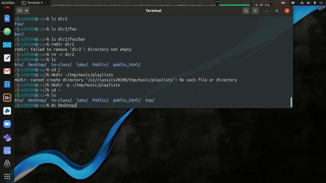 Linux Terminal - Creating and Removing Directories смотреть онлайн