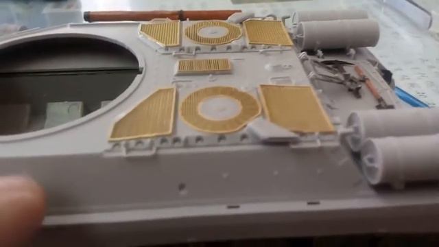 Сборка модели танка ис4