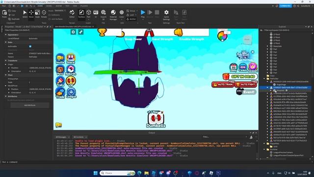 Roblox Studio - Arm Wrestle Simulator | UNCOPYLOCKED смотреть онлайн