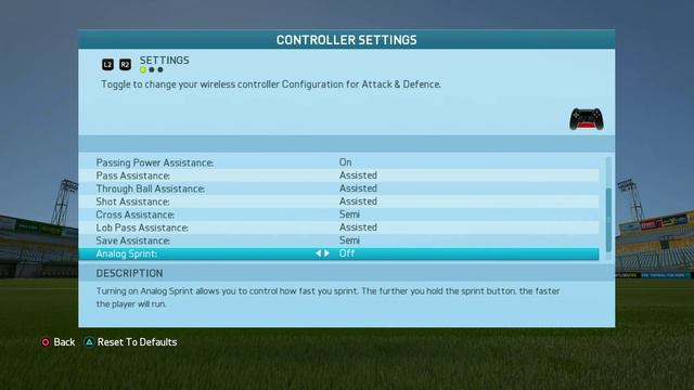 FIFA GAME SETTINGS