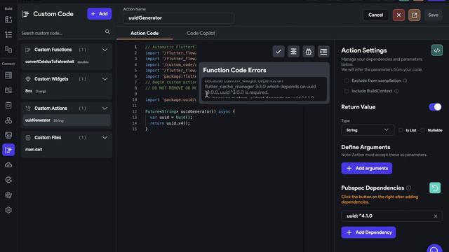 39. Пользователькие Действия (Custom Actions) - FlutterFlow University