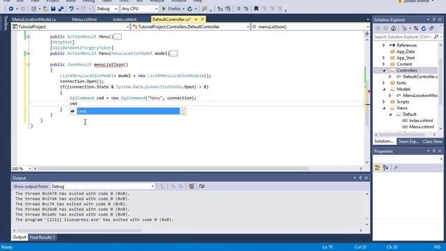 89 ASP .NET MVC - Get Json of Data from Store Procedure смотреть онлайн