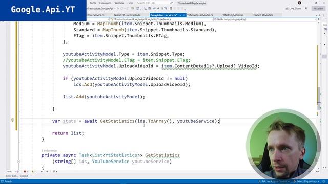 ASP.NET 6 i Statystki YouTube przez Google API i Explode смотреть онлайн