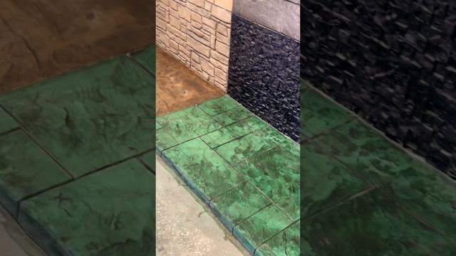 ?Печатный бетон для отмостки, цоколя и фасада, а так же стен, ступеней и полы #строительство