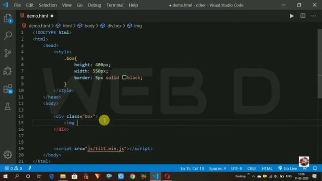 3D Hover Effect with tilt vanilla js plugin смотреть онлайн