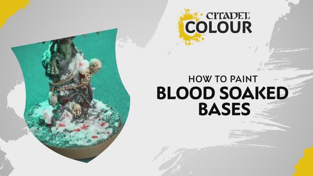 Warhammer 40000 - How To Paint - Blood Soaked Bases _ Intermediate _ Warhammer