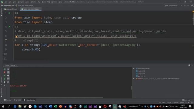 ИНДИКАТОР ПРОГРЕССА В PYTHON | TQDM смотреть онлайн