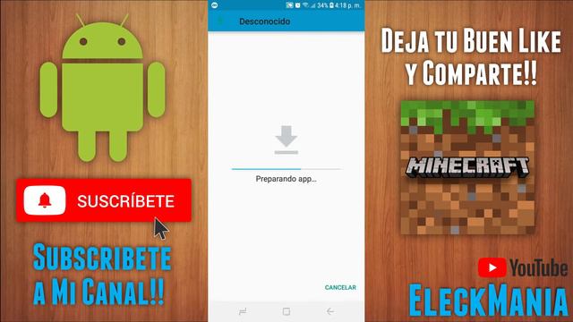Como Descargar Minecraft 1.14.0.9 - EleckMania смотреть онлайн