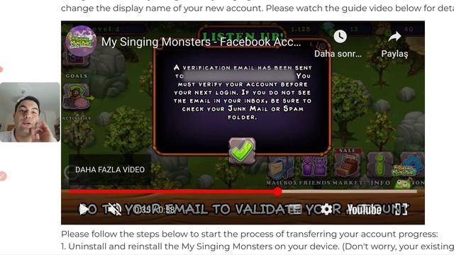 How to transfer your My Singing Monsters game from Facebook to your E-mail (100% Solution) смотреть онлайн