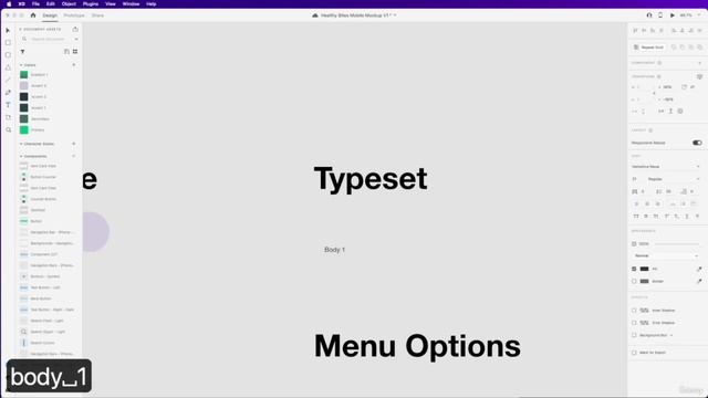 Adobe XD Completing Our Mobile App Design Setting up a Character Style смотреть онлайн