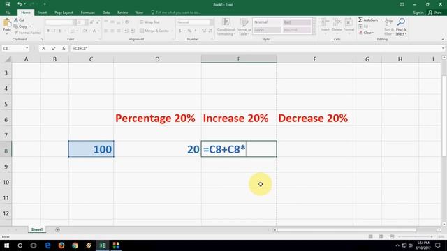 Shortcut Way to Calculate Percentage (Increase/Decrease %) in MS Excel смотреть онлайн