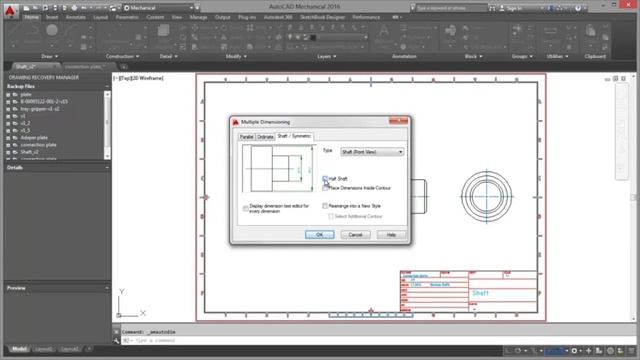 Autodesk AutoCAD Mechanical - dimension in place editor video смотреть онлайн