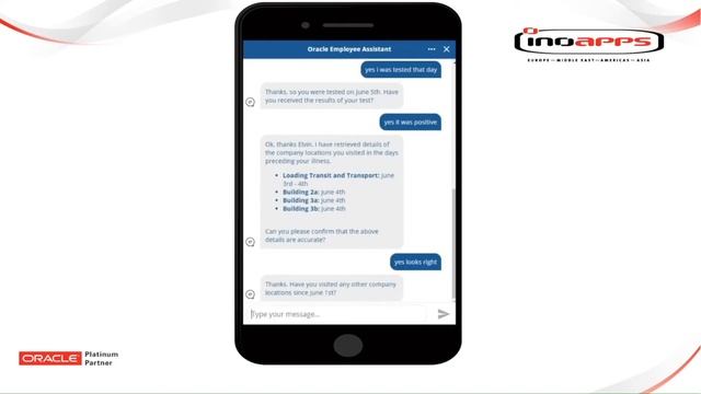 Oracle Digital Assistant Covid 19 CONTACT TRACING смотреть онлайн