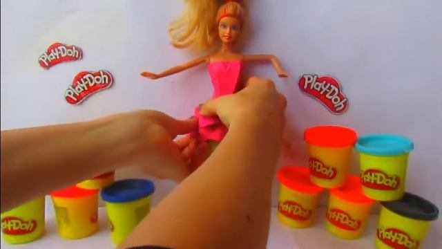 Барби балерина из пластилина плей до. Поделки своими руками. смотреть онлайн
