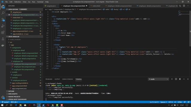 Angular CRUD #10 Route Navigate RouterLink смотреть онлайн
