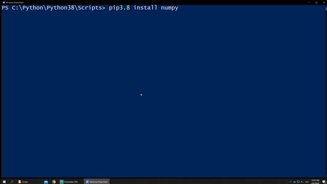 How to install numpy, matplotlib and scipy (2020) with pip3.8 смотреть онлайн