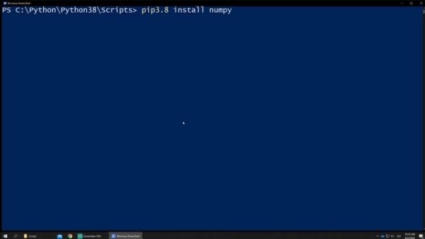 How to install numpy, matplotlib and scipy (2020) with pip3.8