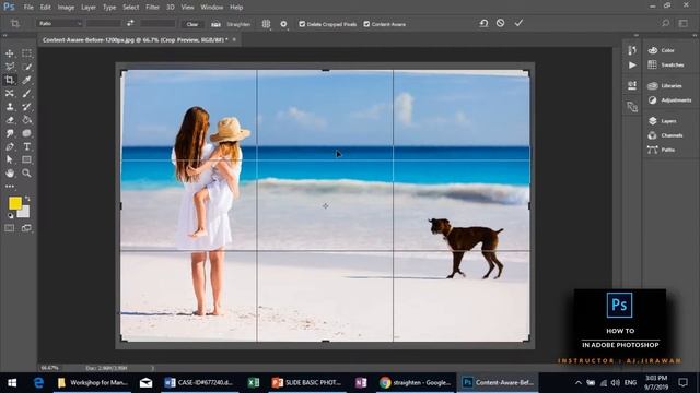 EP1. การใช้ Crop Tool ใน Photoshop CC смотреть онлайн