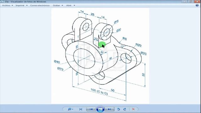 25 como hacer una nueva figura mecanica 3D en autocad смотреть онлайн