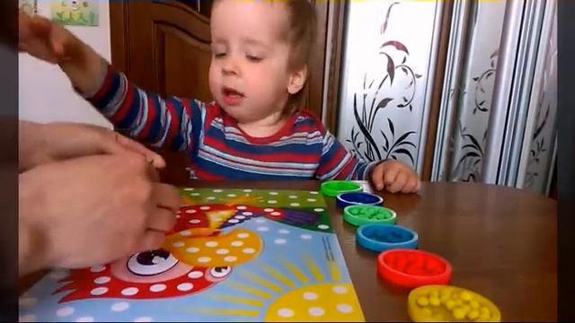 Развивающая игра от 2 лет ПЛАСТИЛИНОВАЯ РАСКРАСКА смотреть онлайн