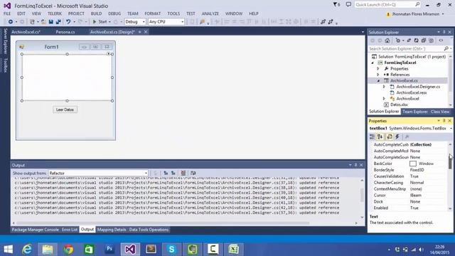Leer archivo de Excel con C# usando Linq смотреть онлайн