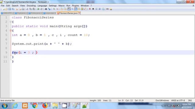 Fibonacci Series in Java without using Recursion | Hindi смотреть онлайн