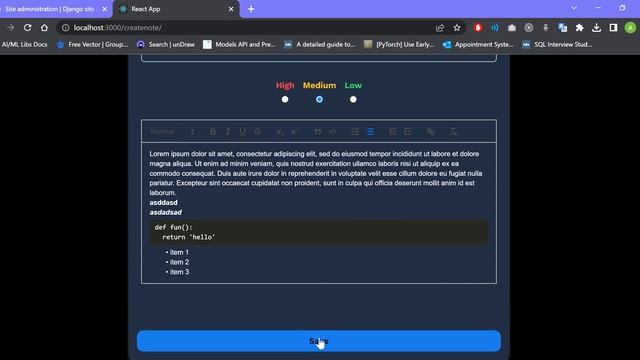 Note It Down: a full-stack note-taking web application | React, Django, Django-Rest-Framework смотреть онлайн
