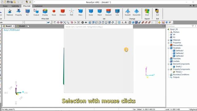 Node and Element selection in RecurDyn смотреть онлайн