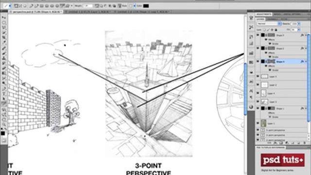 How to Work With Perspective in Photoshop смотреть онлайн