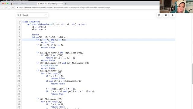 2060. Check if an Original String Exists Given Two Encoded Strings (Leetcode Hard) смотреть онлайн