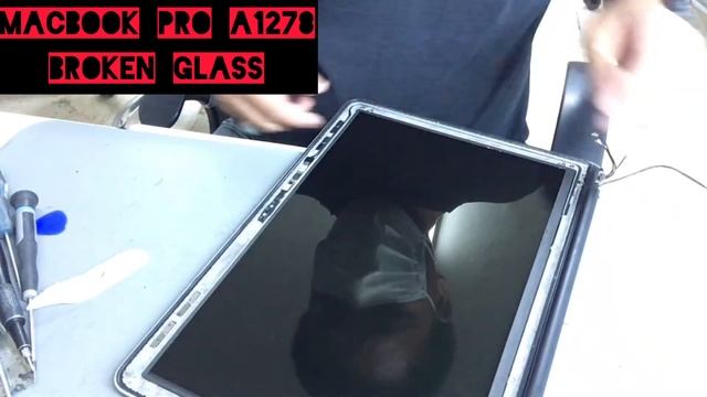 How to replace front panel glass on Macbook Pro 13inch A1278 - Broken front panel glass replacement смотреть онлайн