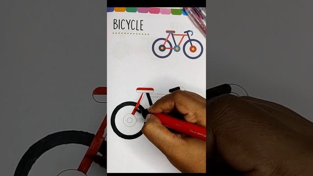 Bicycle Painting For Kids | Paint With Chikki | Bicycle Colouring Preschool Kids #coloring смотреть онлайн
