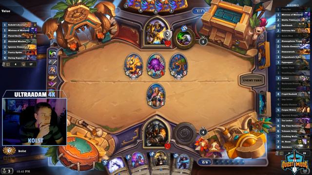 12 Win Dr. Boom Hunter-Warlock FULL RUN - Dual Class Wild Hearthstone Arena смотреть онлайн
