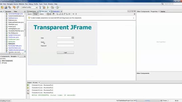 How to Create a Transparent JFrame in Netbeans Java Swing - Intact Abode смотреть онлайн