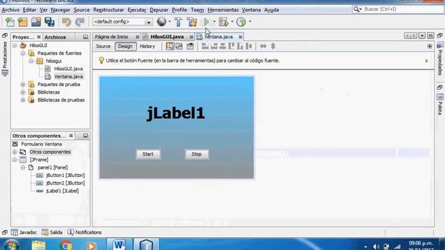 40. Uso de Thread (Hilos) y Date para Animación de Reloj Digital y fecha de Java en NetBeans смотреть онлайн
