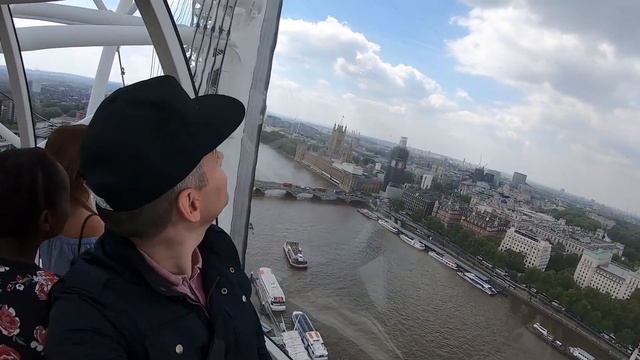 Лондон. Колесо обозрения Лондон Ай (London Eye). Лондонский глаз. смотреть онлайн