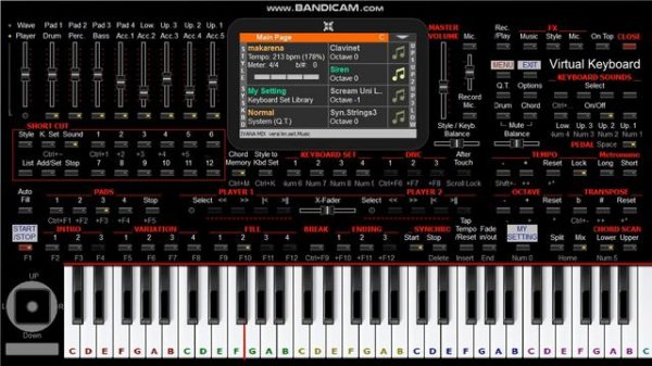 House Remix Keyboard ORG Music Studio Kord PA4xxx